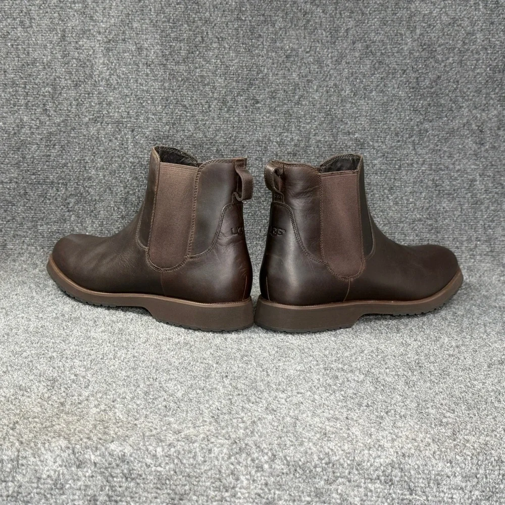 UGG Biltmore Chelsea Boots Men's 14 Brown Leather Pull On Classic Shoes